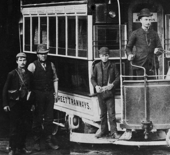 Great Grimsby Street Tramways horse tram crew